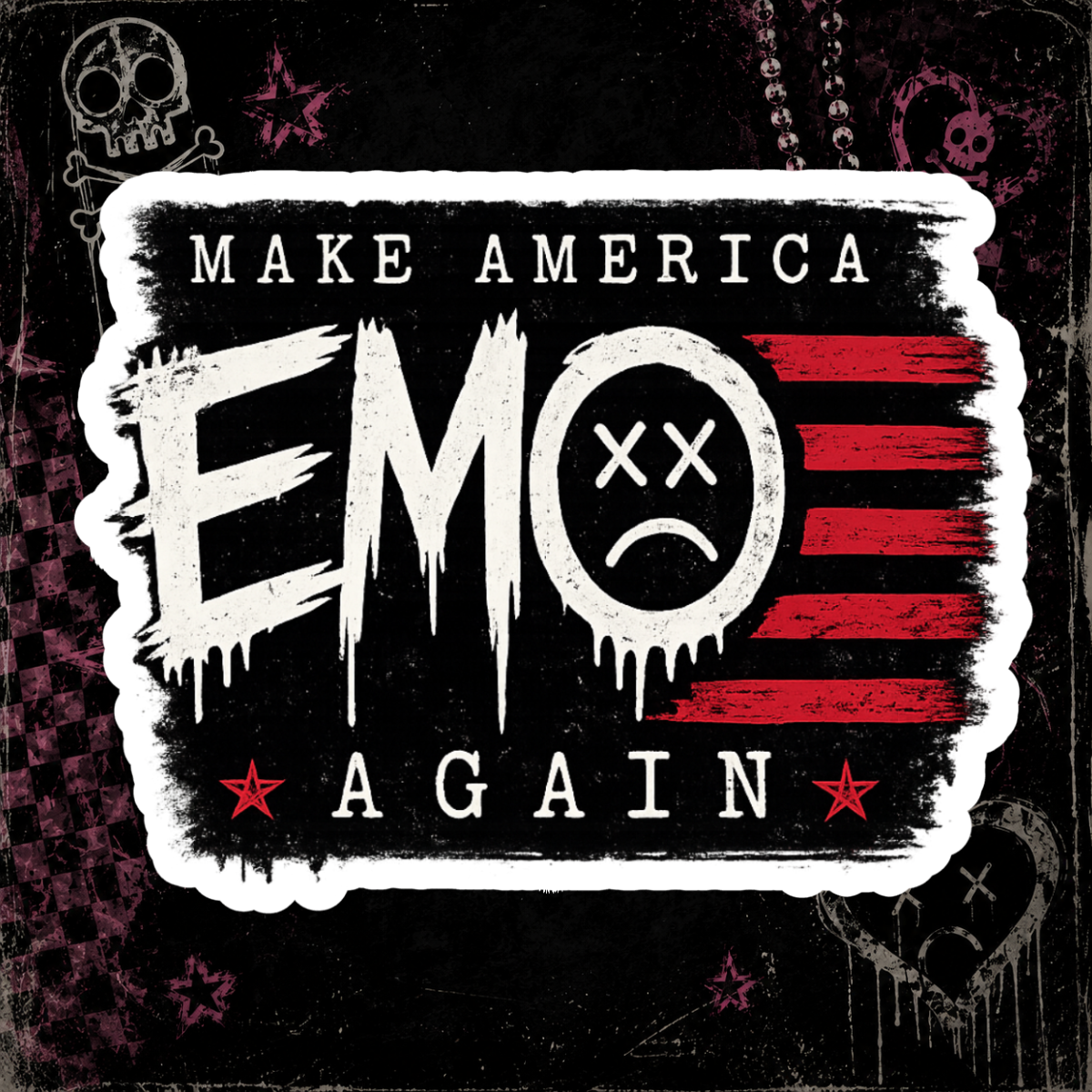 Emo Flag Sticker