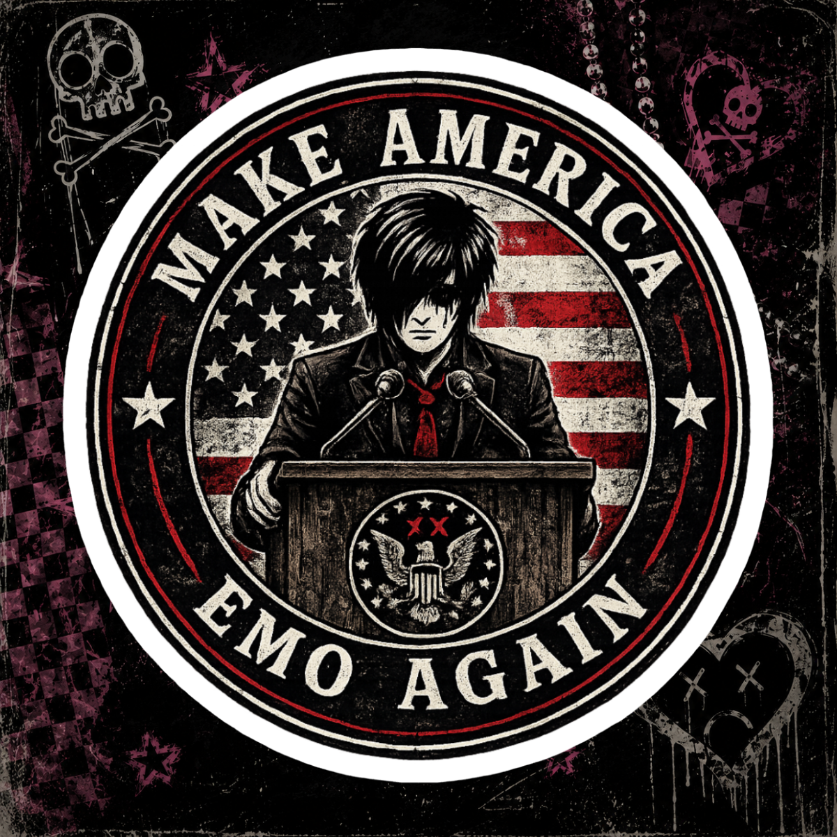 Emo Leader Sticker