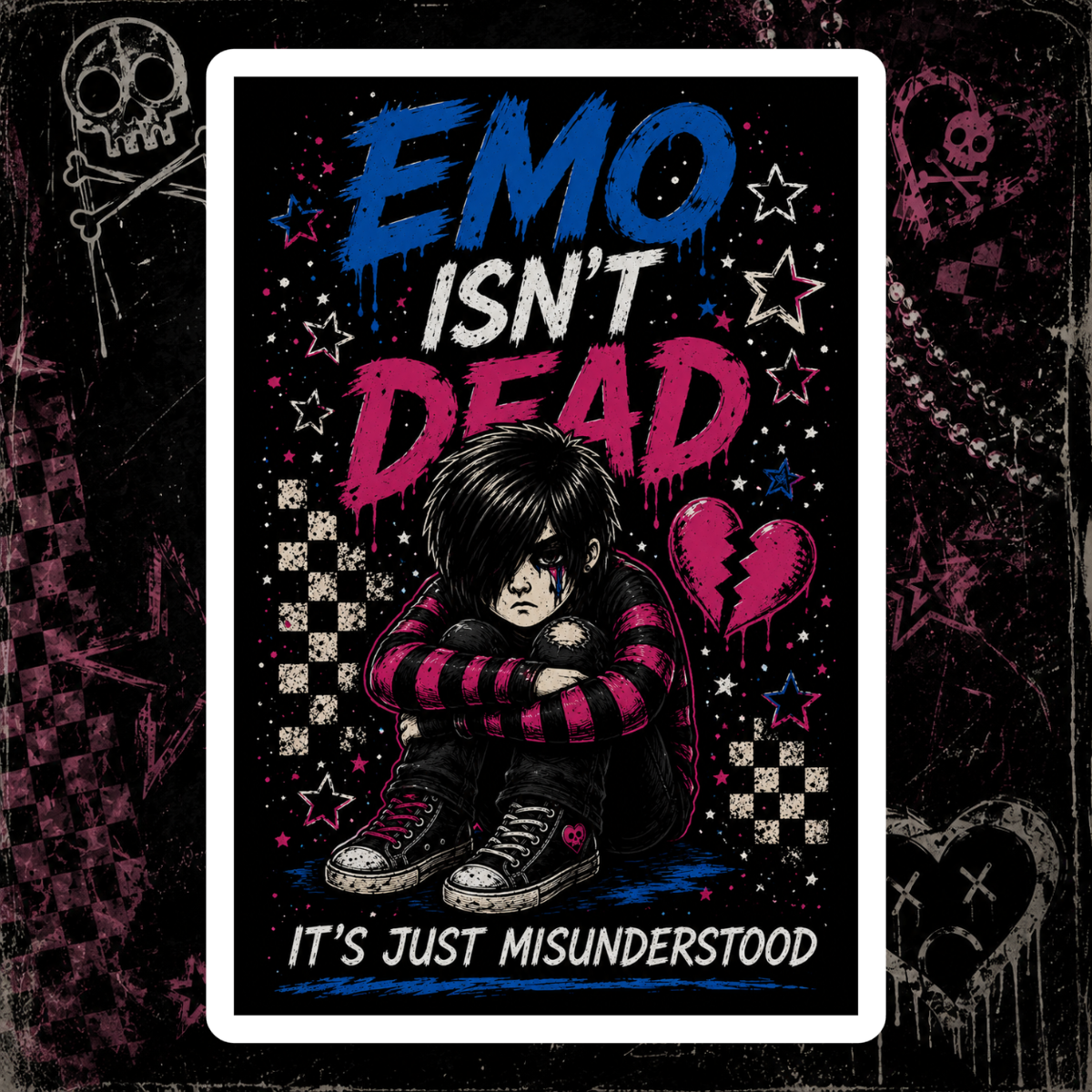 Emo Is Not Dead Sticker