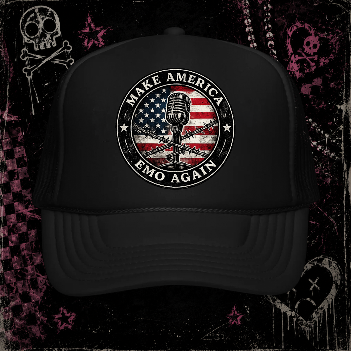 Make America Emo USA Trucker Hat